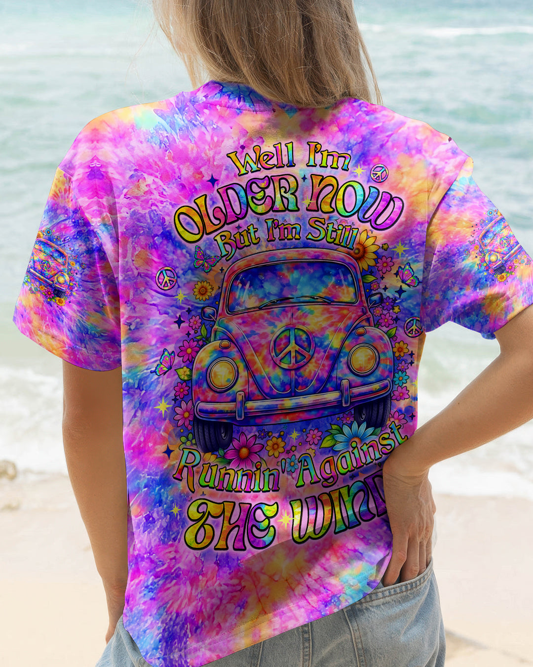 RUNNING AGAINST THE WIND CAR TIE DYE ALL OVER PRINT - YHLT2302262