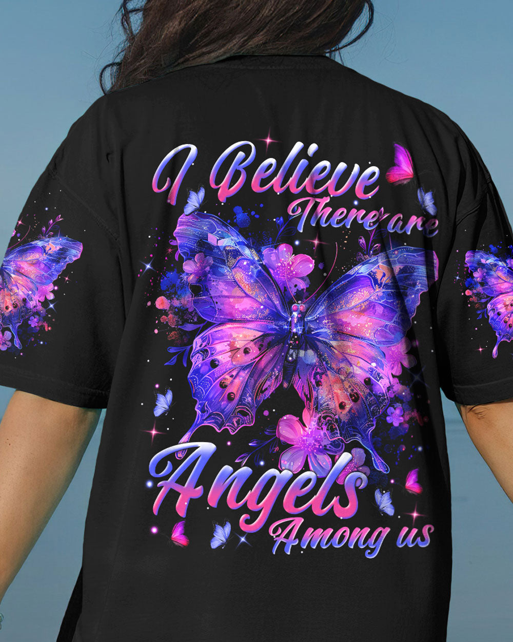 I BELIEVE THERE ARE ANGELS AMONG US ALL OVER PRINT - TYTM0804241
