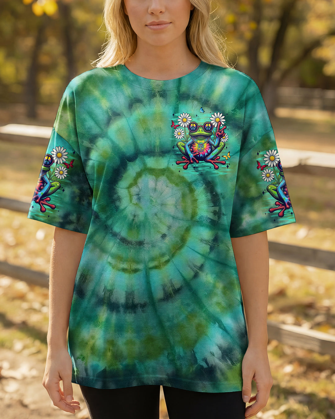 BE YOU THE WORLD WILL ADJUST FROG ALL OVER PRINT - TYLN1303263