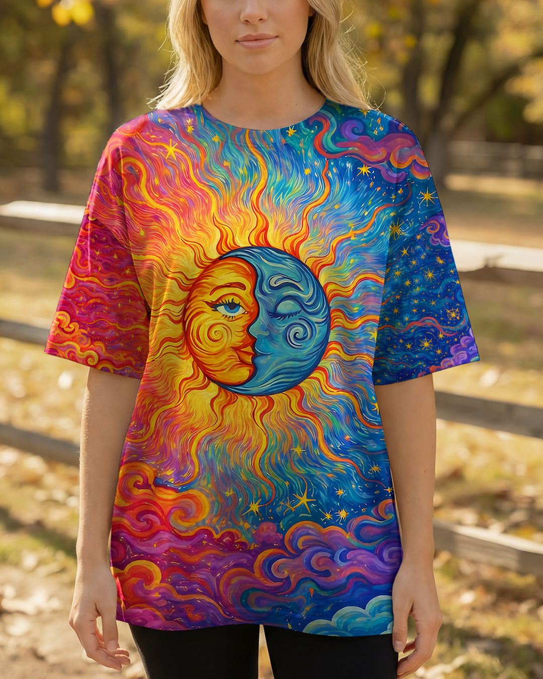 HIPPIE SUN MOON ART ALL OVER PRINT - TLNO2602261
