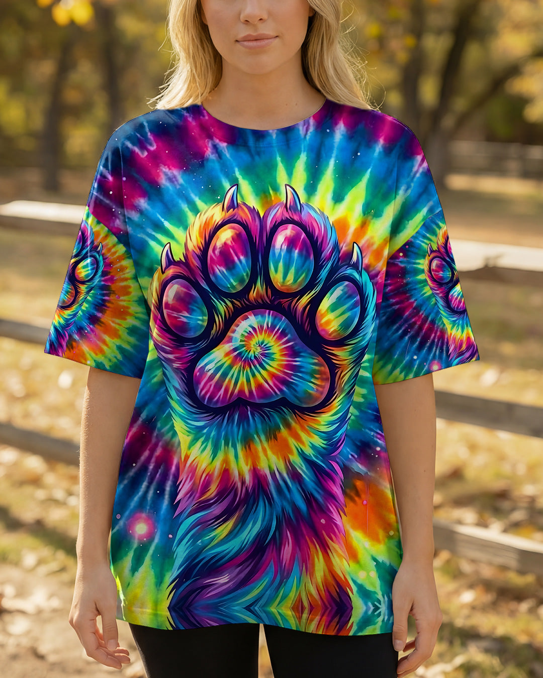 COLORFUL PAW ALL OVER PRINT - TYQY2402262