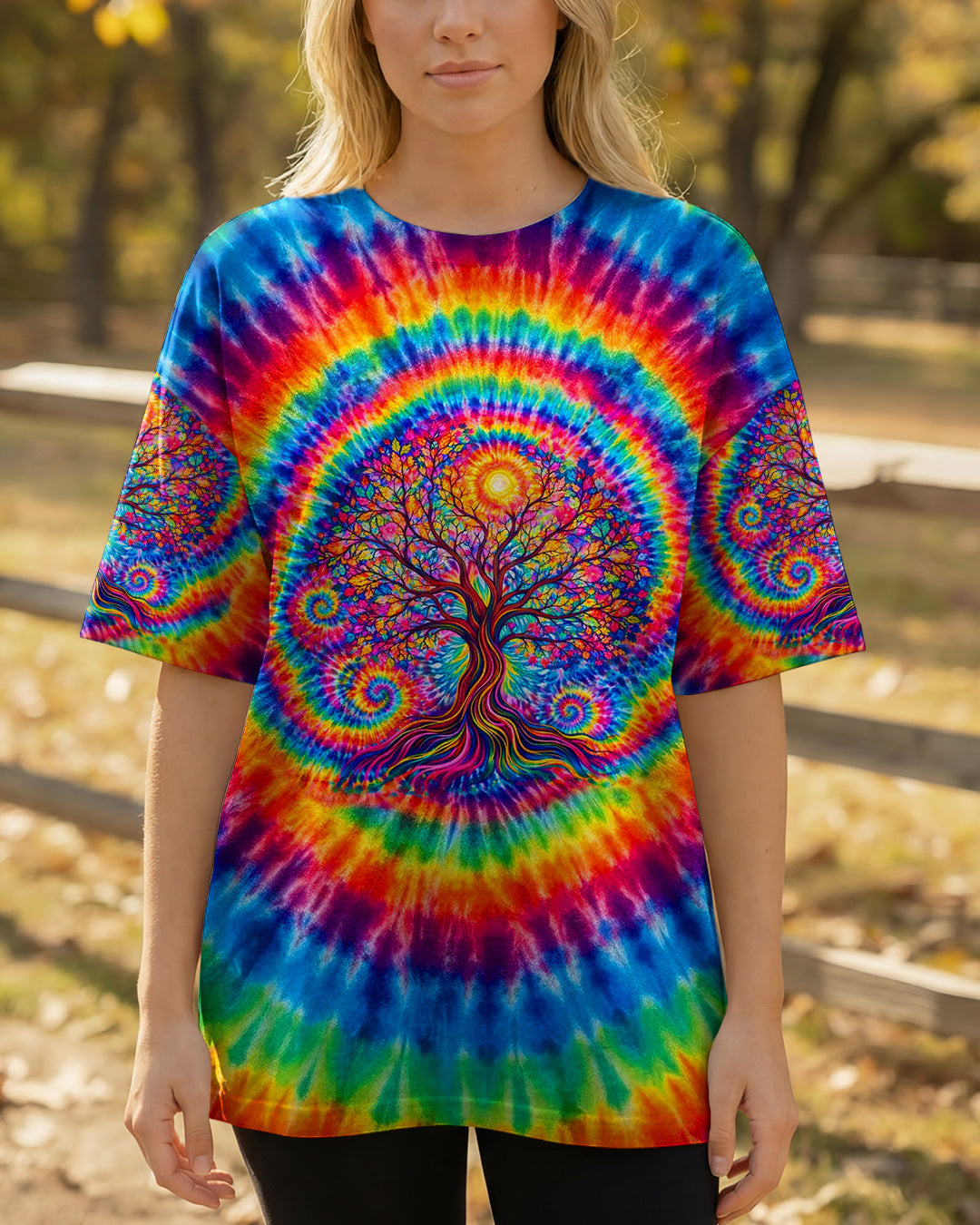 TREE LIFE COLORFUL SWIRL ALL OVER PRINT - TLTW2602262