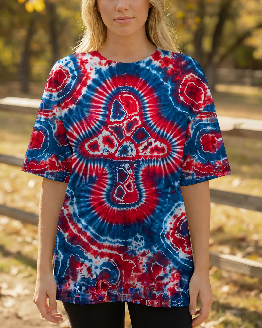 RED WHITE AND BLUE MUSHROOM ALL OVER PRINT - TYPQ0104262