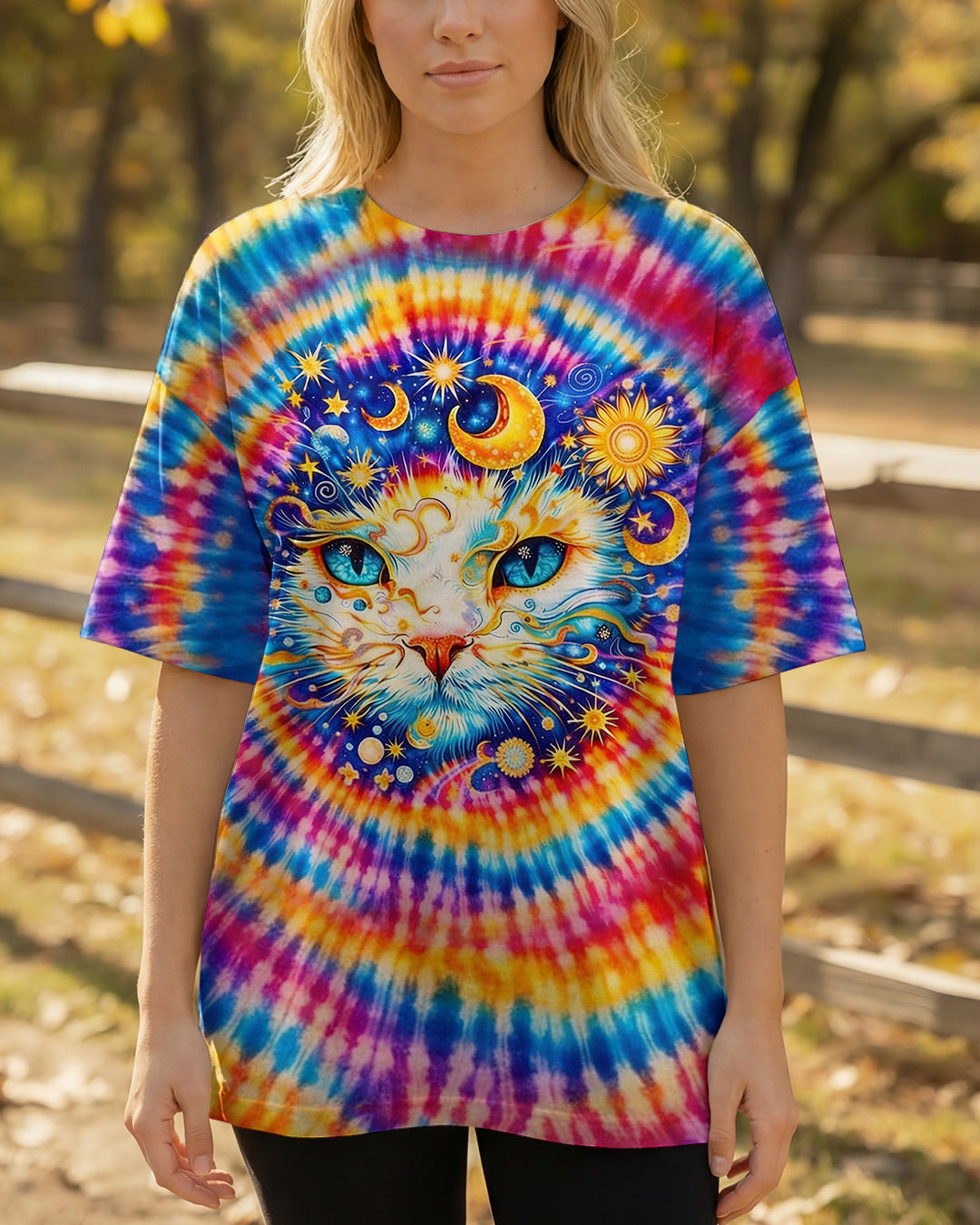 CELESTIAL CAT SWIRL ALL OVER PRINT - TLHN0203262