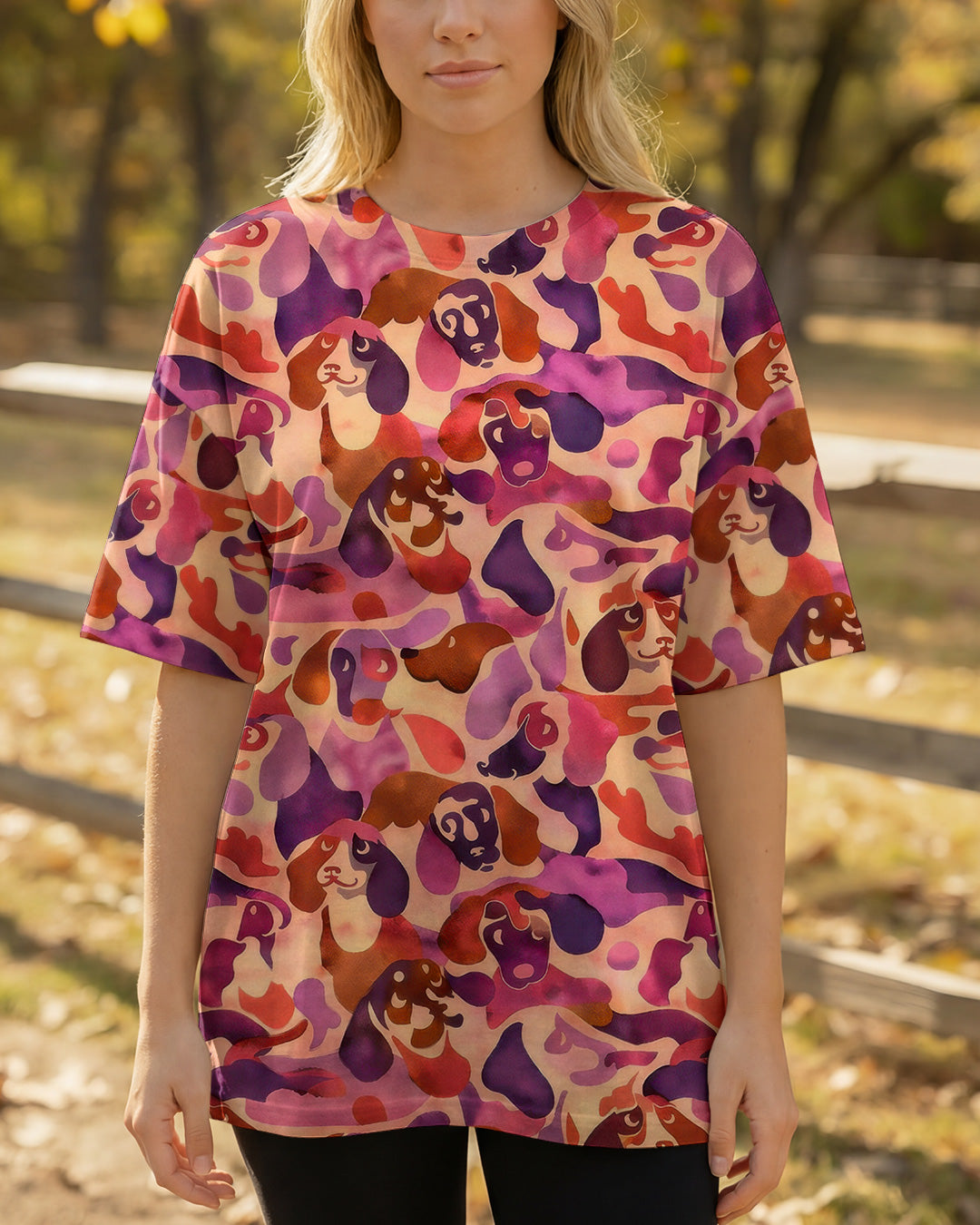 DACHSHUND DOG CAMOUFLAGE ALL OVER PRINT - TLTW1003262