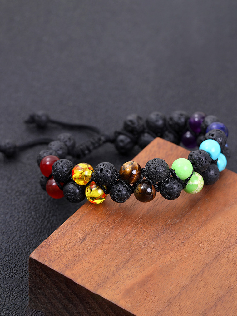 Vintage Multiple Rows Beaded   Protection Bracelet