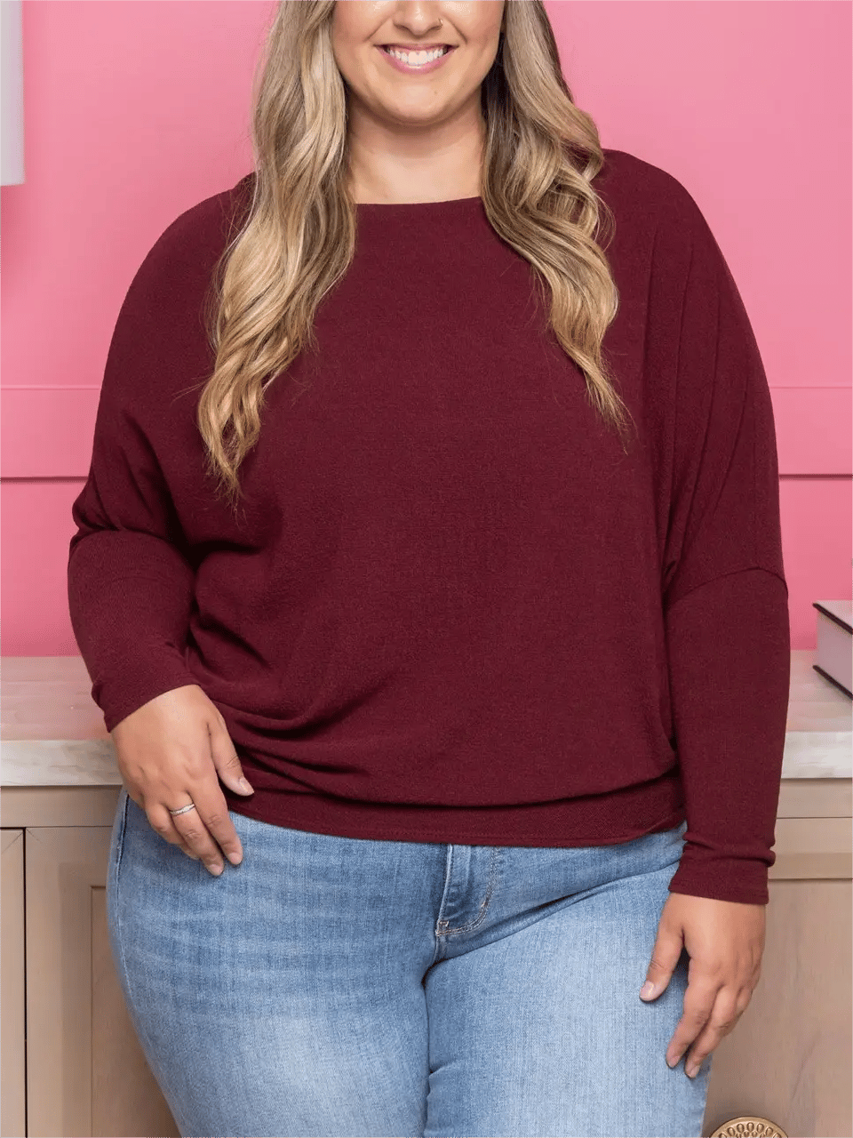 💥LAST DAY SALE 49% OFF💥-👚"Dreamy Knit" Boatneck Dolman Top