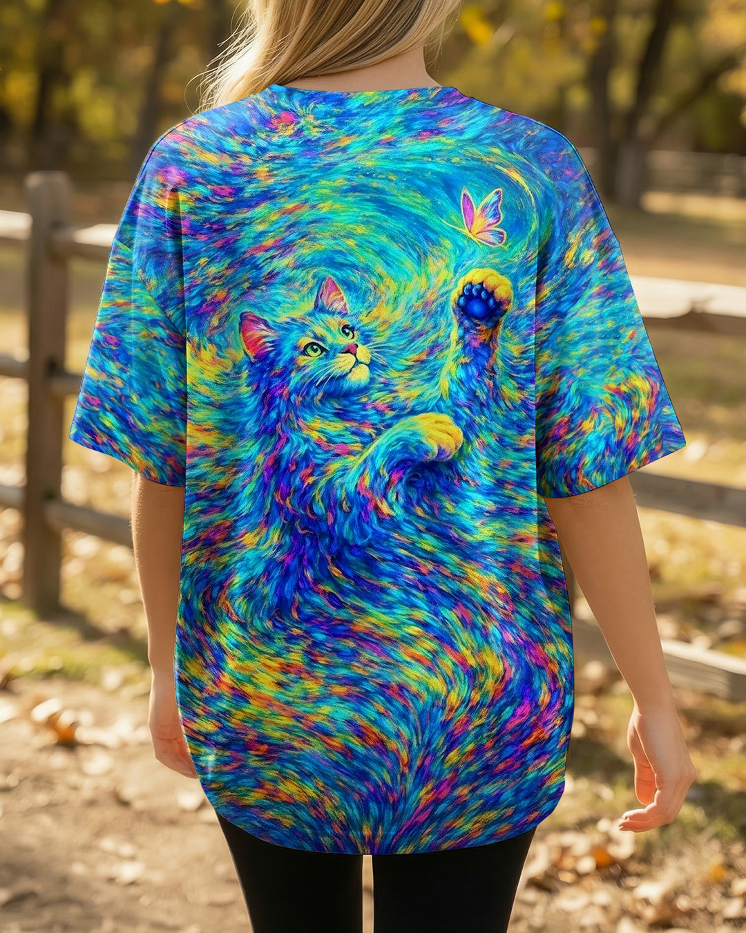 AURORA SPIRIT CAT ALL OVER PRINT - YHHG2402261