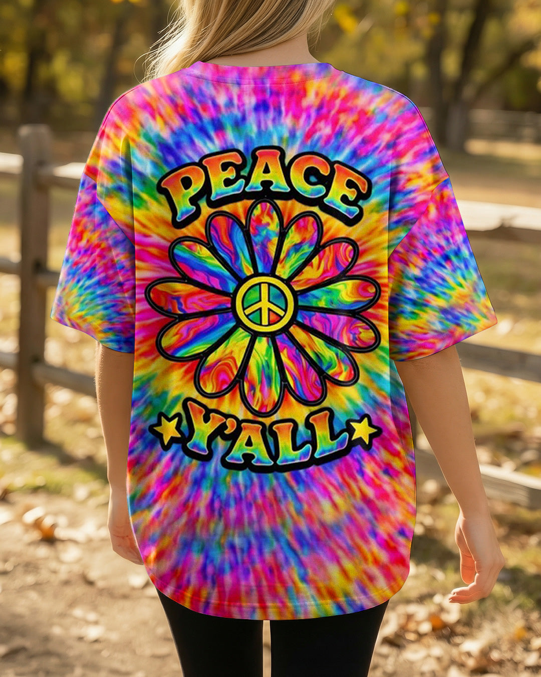 PEACE Y'ALL  ALL OVER PRINT - YHHN2702261