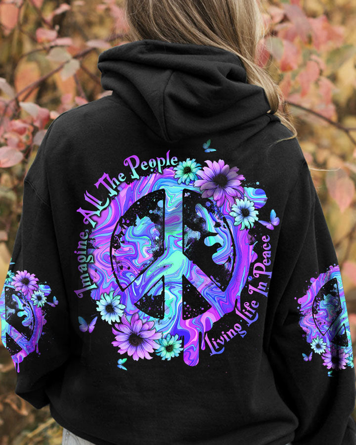 IMAGINE ALL THE PEOPLE LIVING LIFE IN PEACE ALL OVER PRINT - TYTW0103235