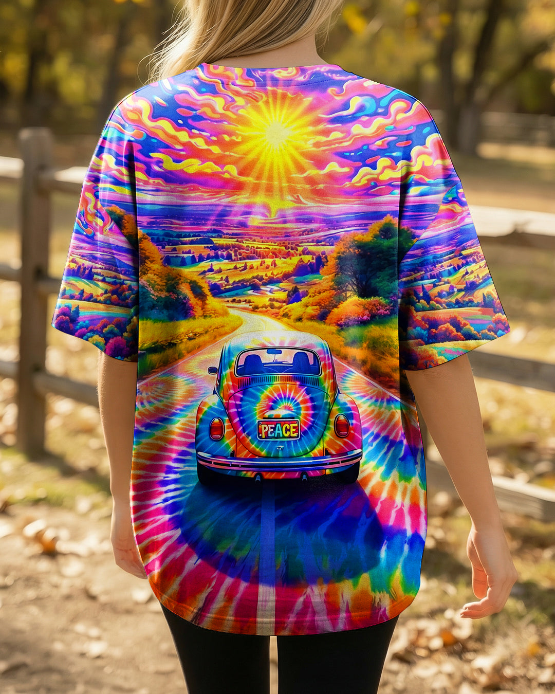 RADIANT HIPPIE CAR ALL OVER PRINT - YHHG0402263