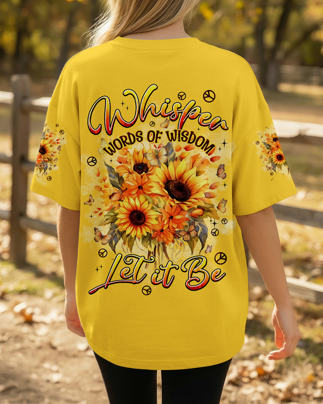 WHISPER WORDS OF WISDOM LET IT BE SUNFLOWER ALL OVER PRINT - TYPQ1303261
