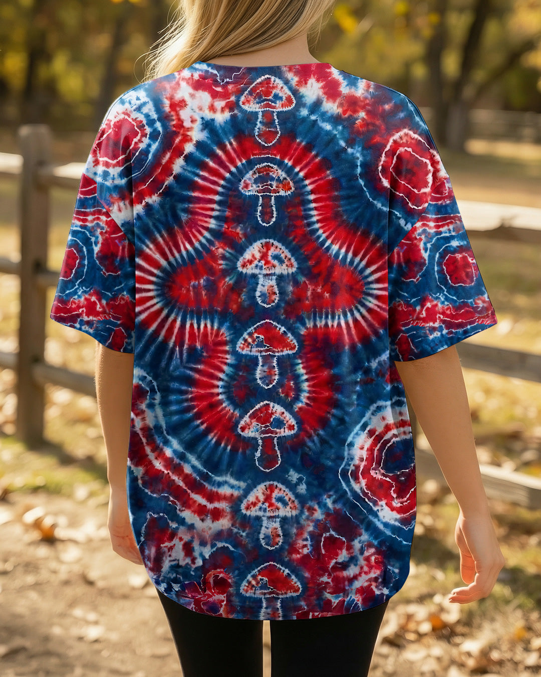 RED WHITE AND BLUE MUSHROOM ALL OVER PRINT - TYPQ0104262