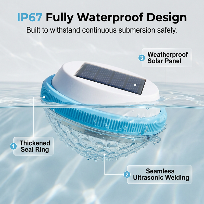 LED Solar Floating Pool Light