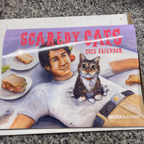 🔥LAST DAY SALE 50% OFF - 🐱Scaredy Cats 2025 Monthly Calendar