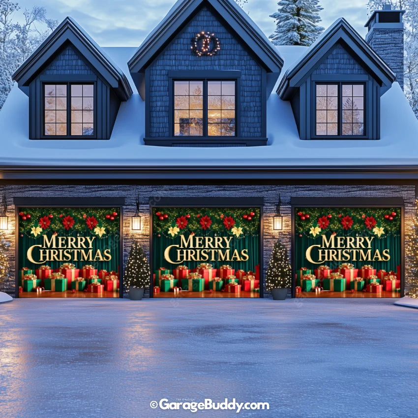 Garage Buddy | Christmas Joy | Christmas Garage Door Cover
