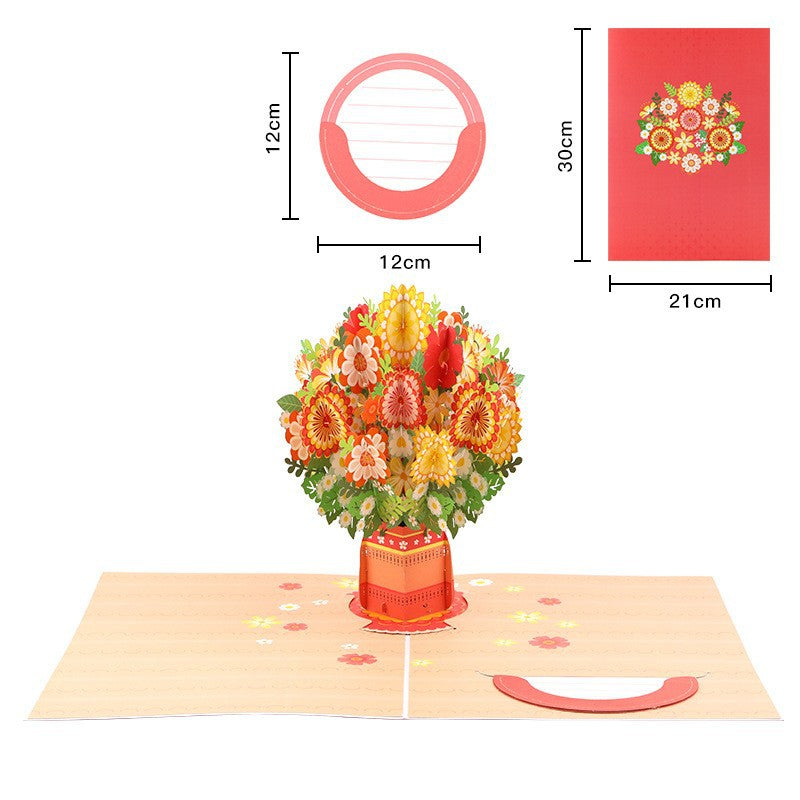 💗35K+ SOLD! 🌼💌 Forever-Blooming 3D Flower Pop-Up Card– Personalized Love Message & Everlasting Bloom 🎁
