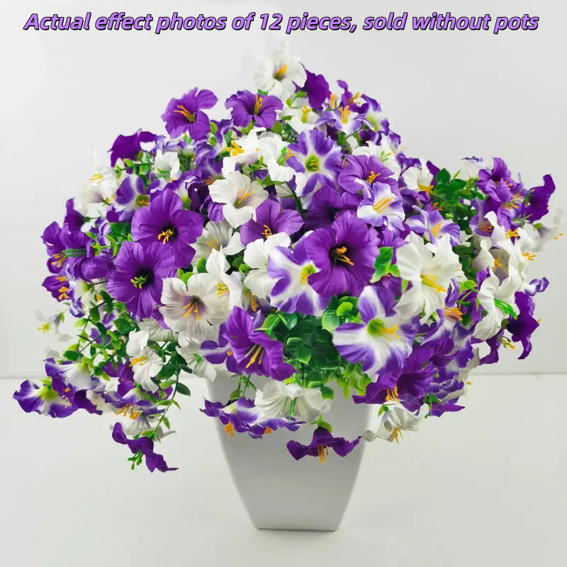🌸 Spring/Summer Home Decor - 🌿 Artificial Silk Colored Morning Glory 12/stem