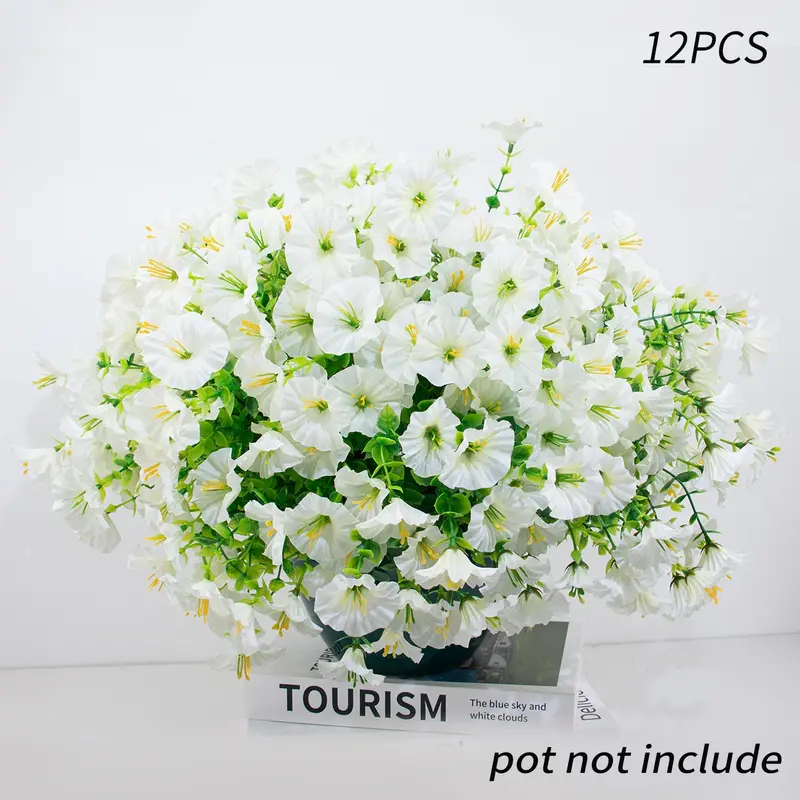 🌸 Spring/Summer Home Decor - 🌿 Artificial Silk Colored Morning Glory 12/stem