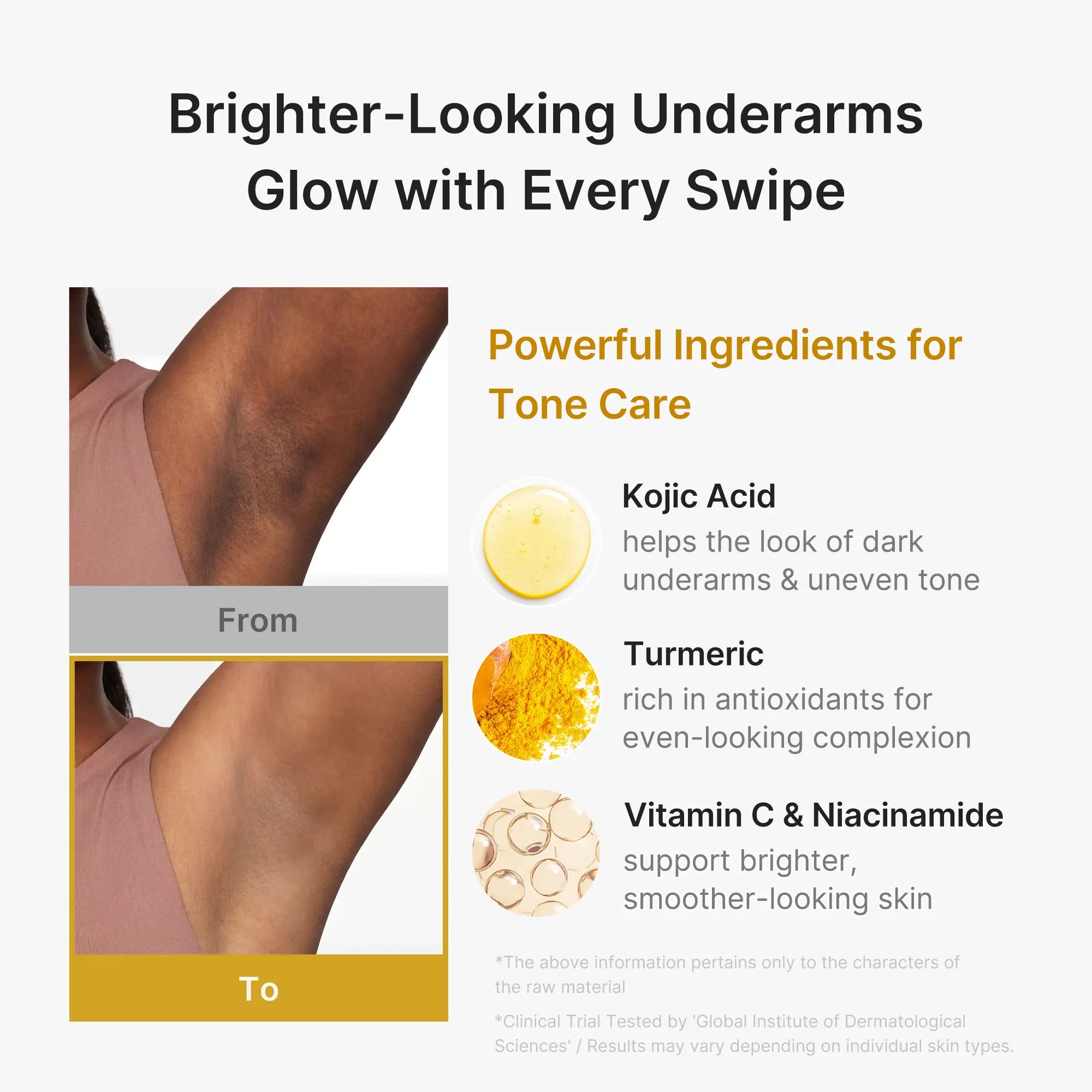 Vanilla & Pistachio Deodorant – 24H Odor Protection, Aluminum-Free, Brightens & Smooths Underarms with Kojic Acid & Turmeric