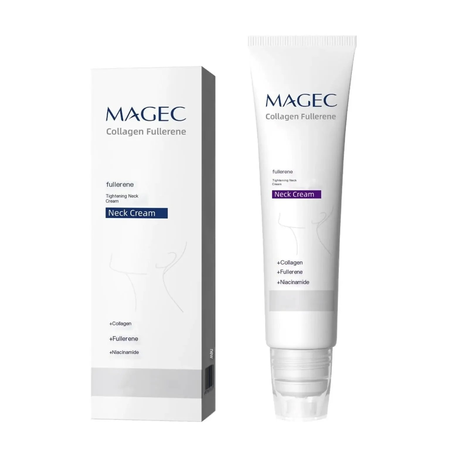 Roller Massage Neck Cream 🧴 Collagen & Hyaluronic Acid | Firms Neck, Reduces Wrinkles & Double Chin