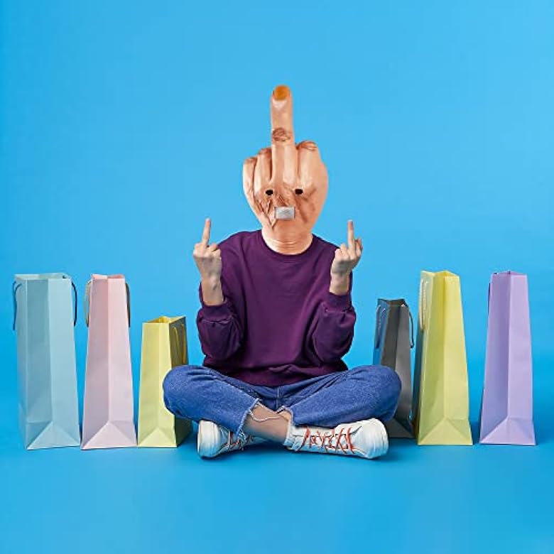 Middle Finger Funny Head Mask🖕