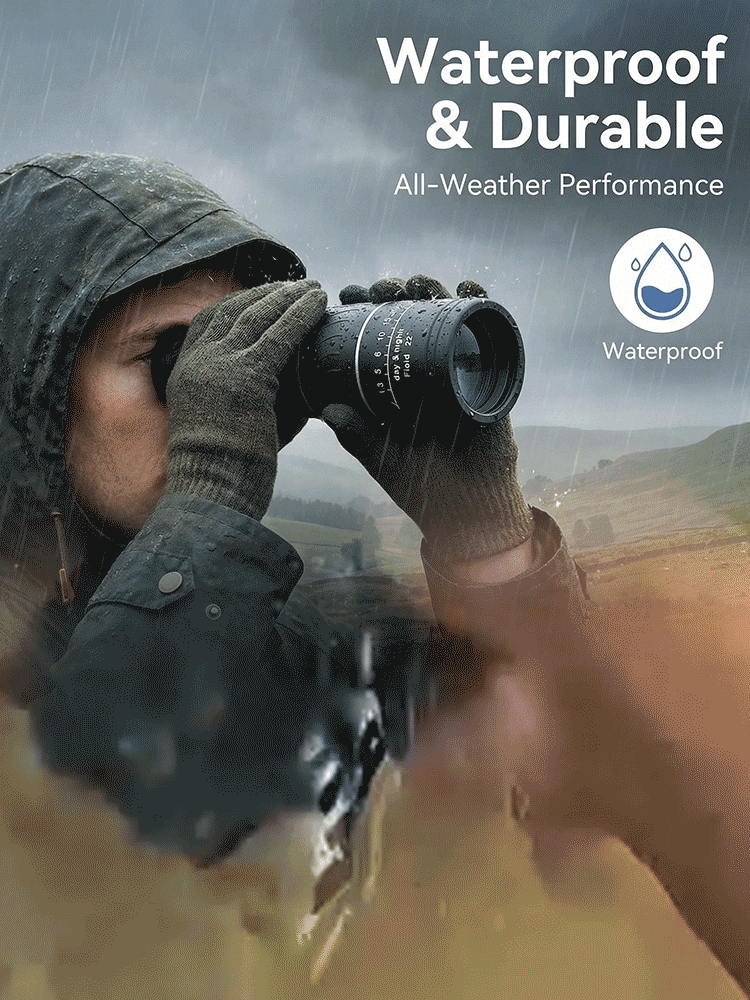 ⏳Last Chance! 50% OFF🔥Used by American Mountain Guides! 100x HD Monocular, IPX5 Waterproof & Fog-Proof🧭🔭