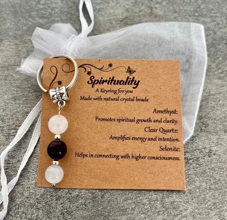 🔥LAST DAY 50% OFF - 🌟Natural crystal keychain 🌟