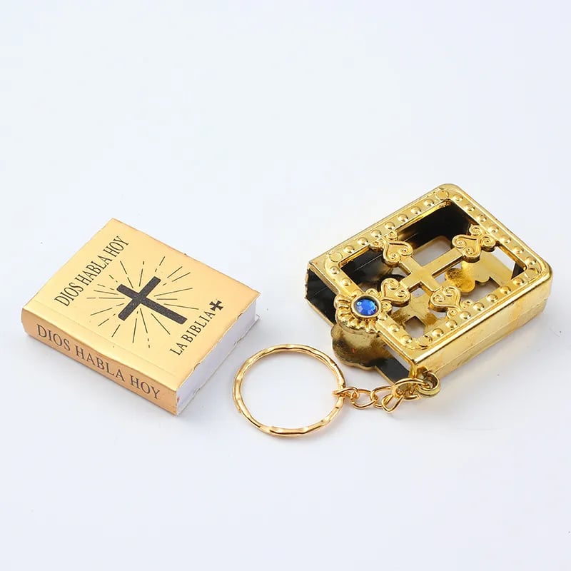 🔥LAST DAY 50% OFF - 📚✨Mini Bible Keychain Pendant