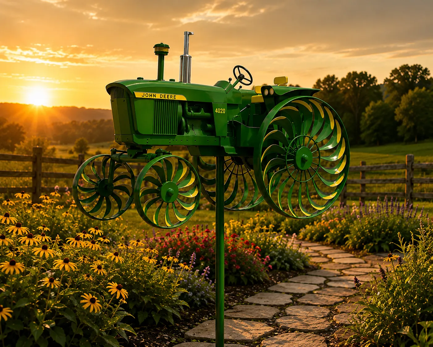 🔥Limited Edition, Only 100 Sets Left! - John Deere Garden Wind Spinner