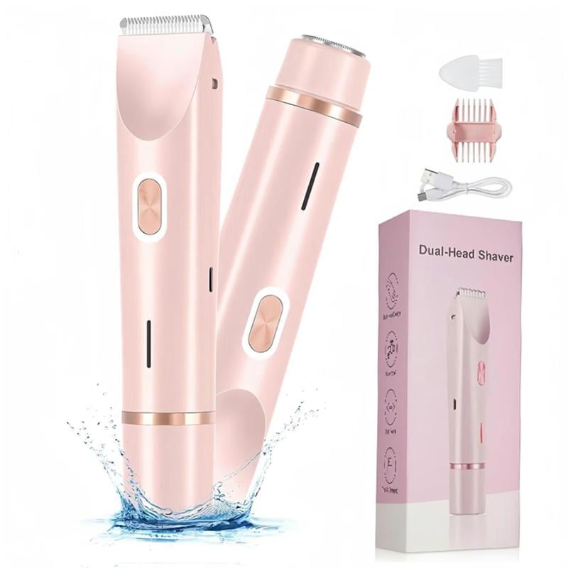 ✨Best Seller 70%OFF！🔥IPX7 Waterproof Dual-head Shaver 💖1 Set Rechargeable 2 in 1 Body & Facial Hair Removal