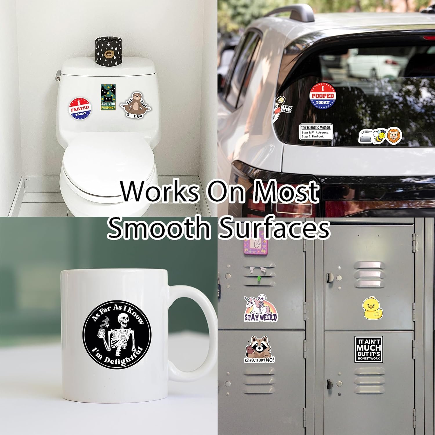 🔥LAST DAY 49% OFF - Set of 130 Pcs Funny Saying Stickers