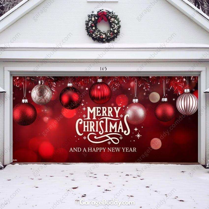 Garage Buddy | Christmas Ornaments & HNY | Christmas Garage Door Cover