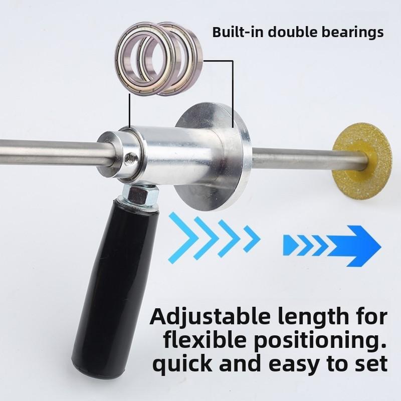 Upgraded version of the internal PVC pipe cutter with guide handle, heavy-duty pipe tool, suitable for internal pipe cutting, compatible with standard electric drills, professional diamond blade, suitable for PVC, ABS, and plastic pipes kit set