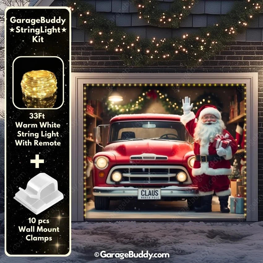 Garage Buddy | Santa's Garage | Christmas Garage Door Cover