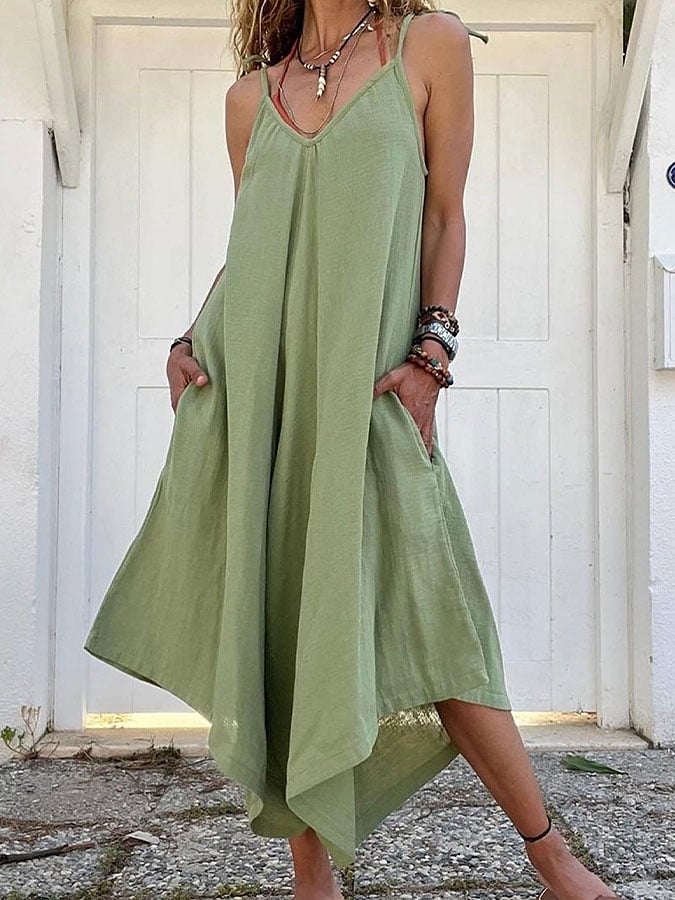 Women's Cotton Holiday Sling Dress