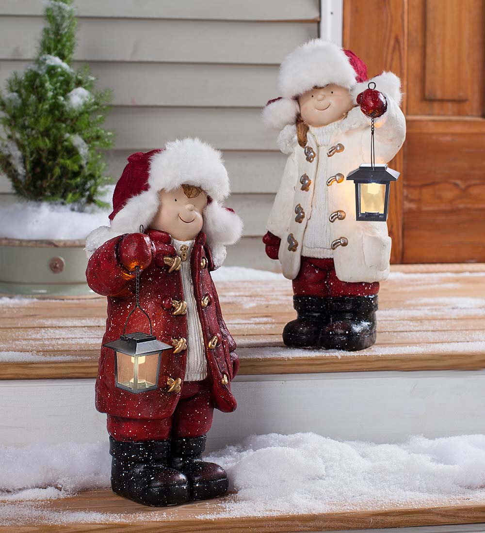 Oncandforal🔥Flash Sale - 49% OFF 🎄Children with Solar Lantern Figurines