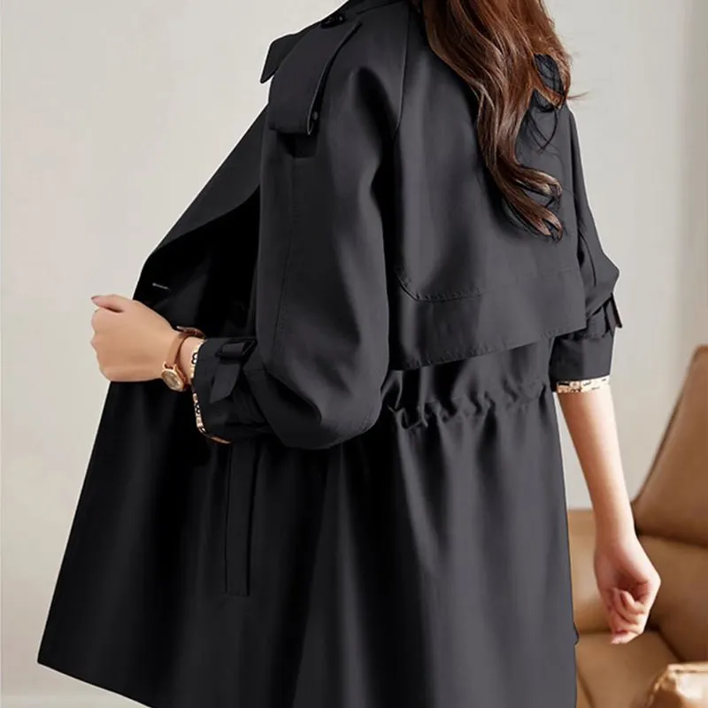Women's Slimming Mid-Length Reversible Trench Coat
