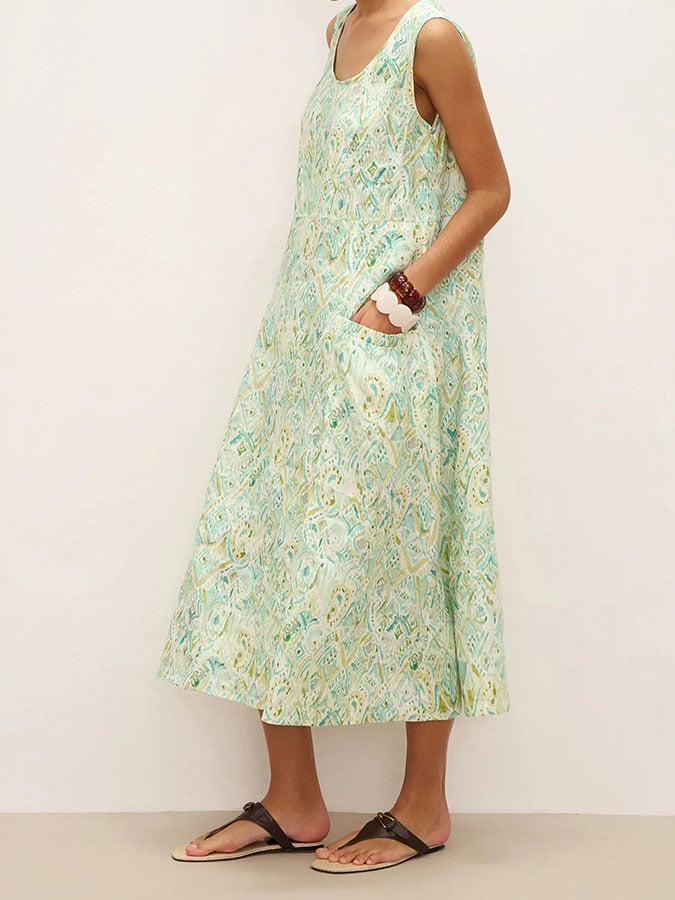 Women's Spring Summer Geometric Holiday Dress