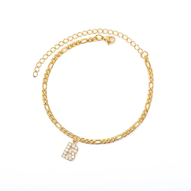 【Buy 1 Get 1 Free】Initial Anklet & Initial Rings