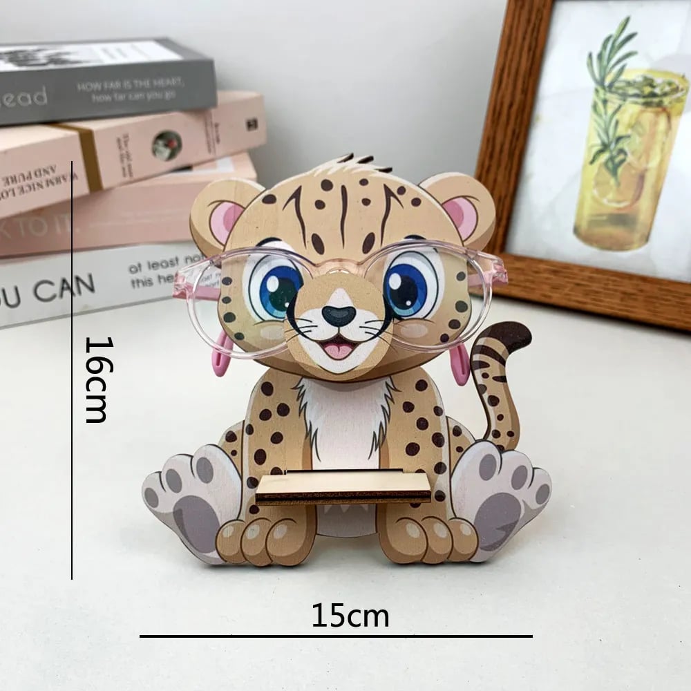 Wooden Animal Eyeglasses Frame