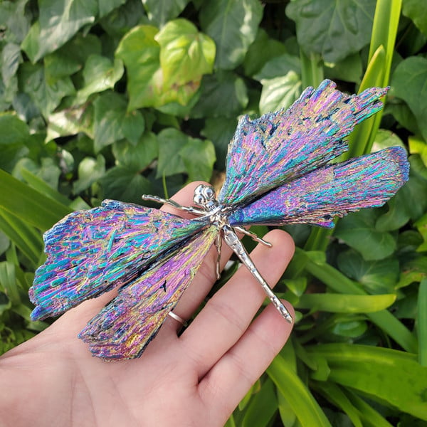 🔥LAST DAY 50% OFF - 💜🦋AURA TOURMALINE KYANITE DRAGONFLY