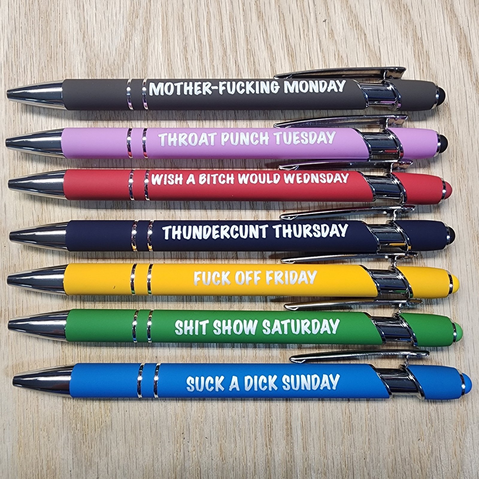 🌈Weekly Mood Ballpoint Pen Set (7 pcs)