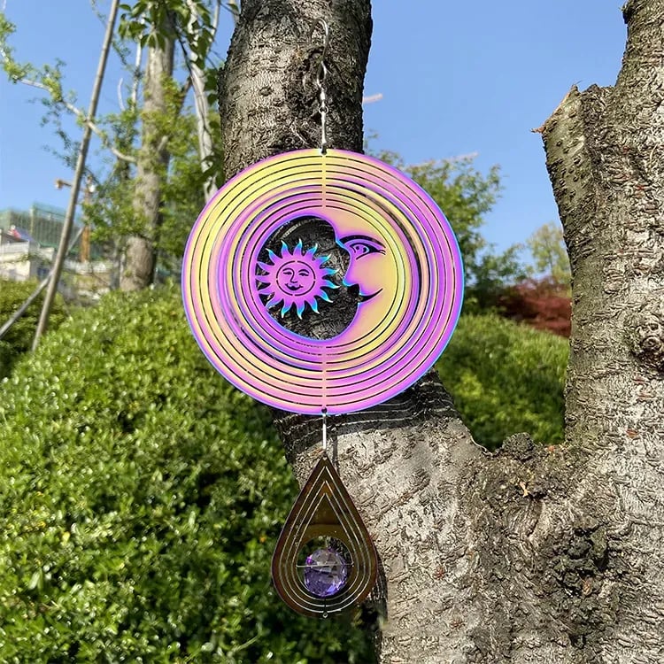 🔥LAST DAY 50% OFF - ✨🌈Colorful Rotating Wind wheel Pendant✨