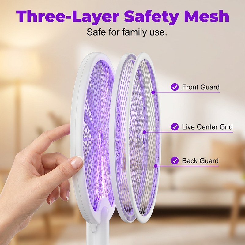 🦟Limited Time Special Price ￡11.99!!✨3-in-1 Foldable Electric Mosquito Racket