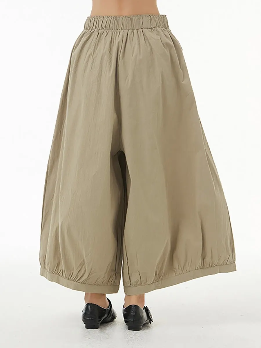 Women's Cotton Linen Loose Wide Leg Pants