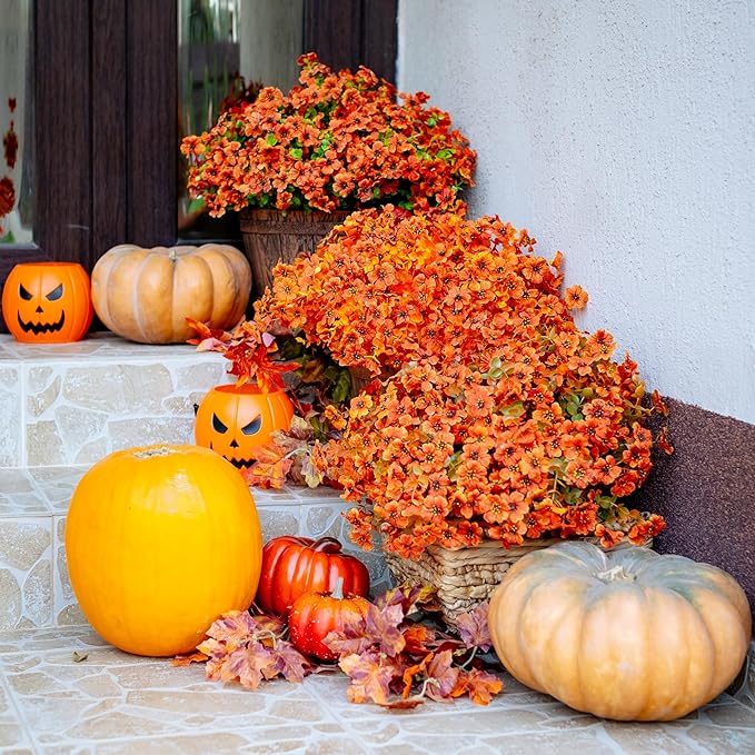 Economicalk🍁Fall Artificial Flowers for Outdoors