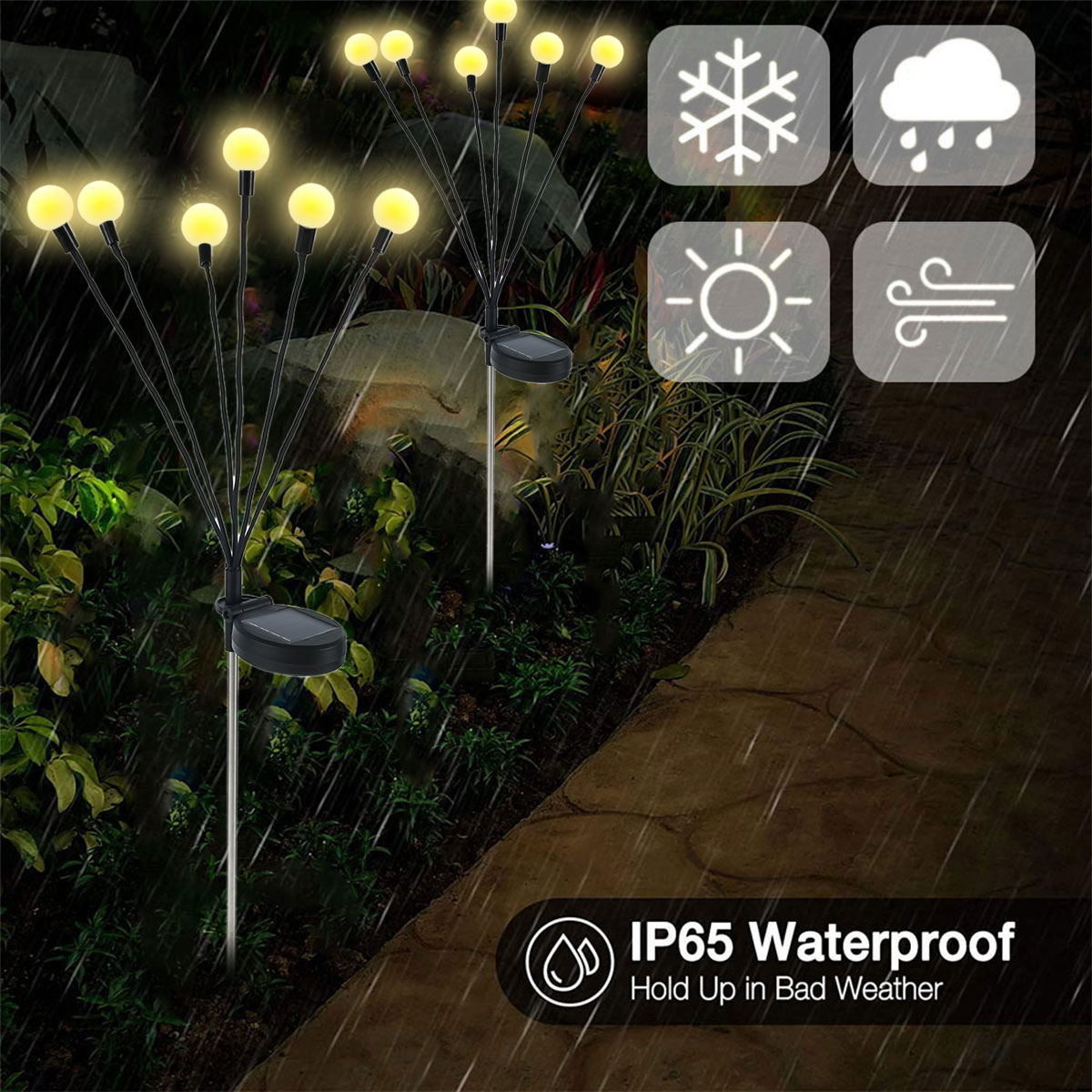 LAST DAY 50% OFF-Solar Powered Firefly Light - BUY 2 FREE SHIPPING