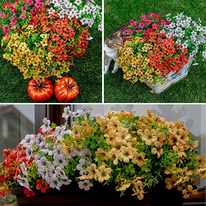 Economicalk🍁Fall Artificial Flowers for Outdoors