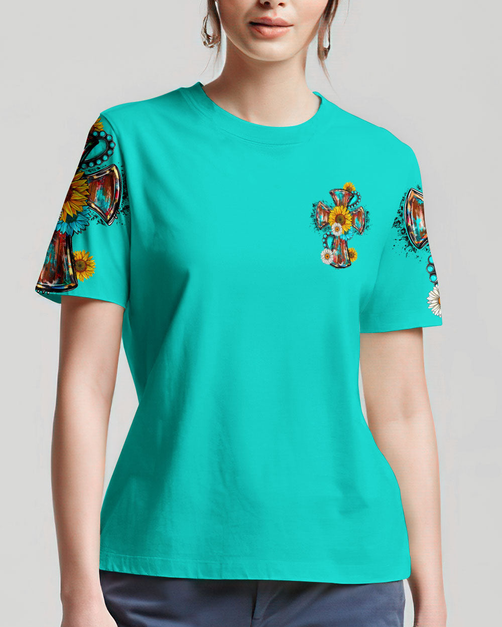 JUST A GIRL WHO LOVES JESUS ALL OVER PRINT - TY0707231